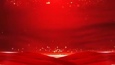 4K红色党政背景绸缎粒子光效类视频的预览图